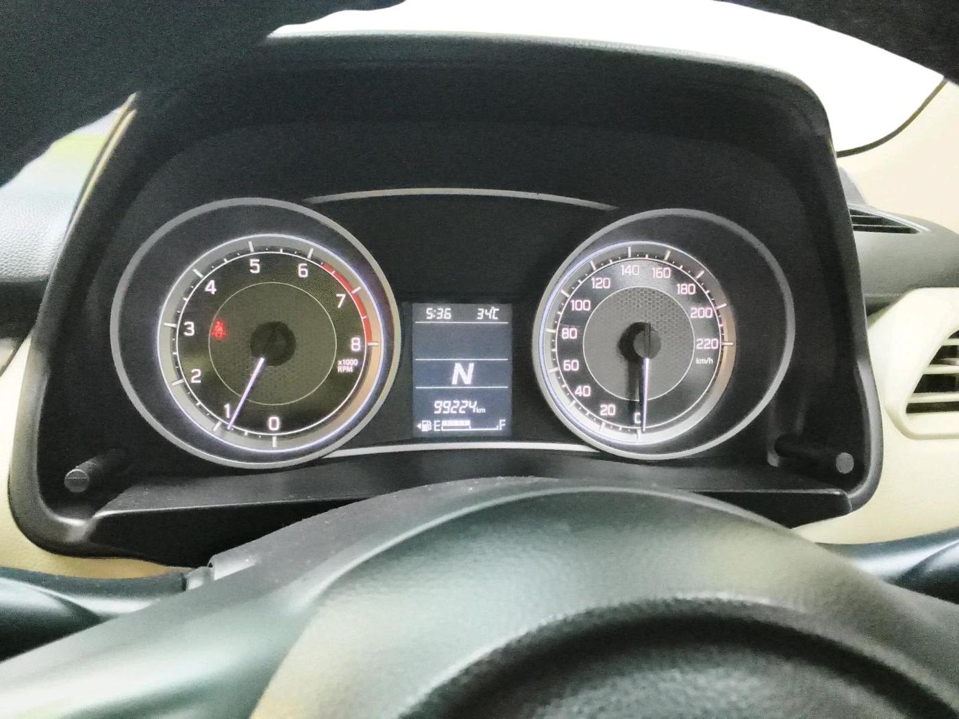 2017 Maruti Dzire ZXI PLUS AMT, Petrol, Automatic, 99,224 km, interior