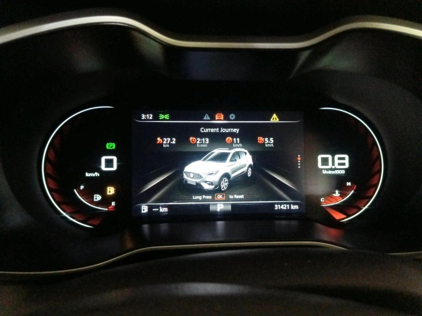 2022 MG ASTOR SHARP 1.5 CVT, Petrol, Automatic, 31,421 km, interior