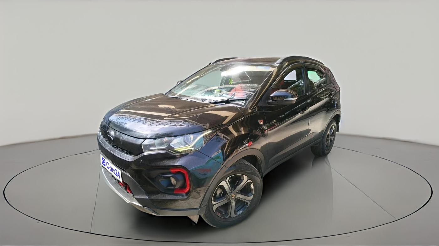 2023 Tata NEXON XZA PLUS LUX SUNROOF RED DARK PETROL, Petrol, Automatic, 28,243 km, exterior