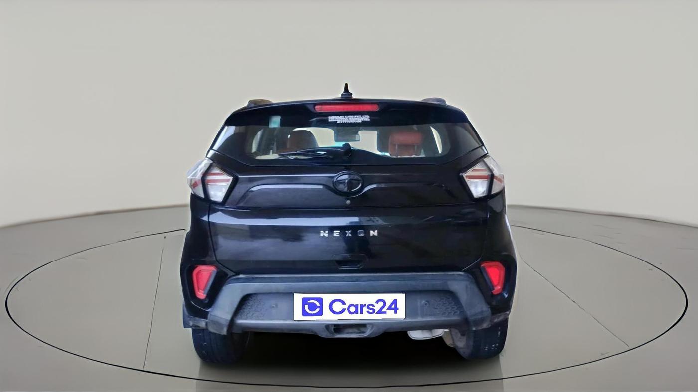 2023 Tata NEXON XZA PLUS LUX SUNROOF RED DARK PETROL, Petrol, Automatic, 28,243 km, exterior
