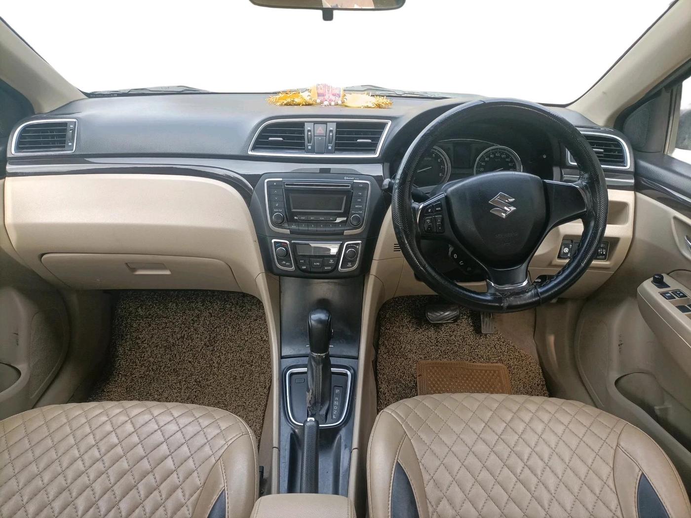 2018 Maruti Ciaz DELTA 1.4 AT PETROL, CNG, Automatic, 1,58,400 km, interior