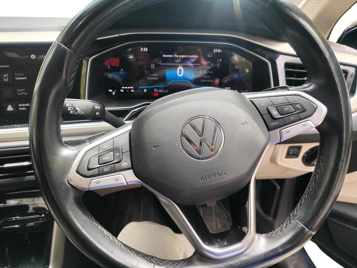 2023 Volkswagen VIRTUS TOPLINE TSI 1.0 AT, Petrol, Automatic, 49,625 km, interior