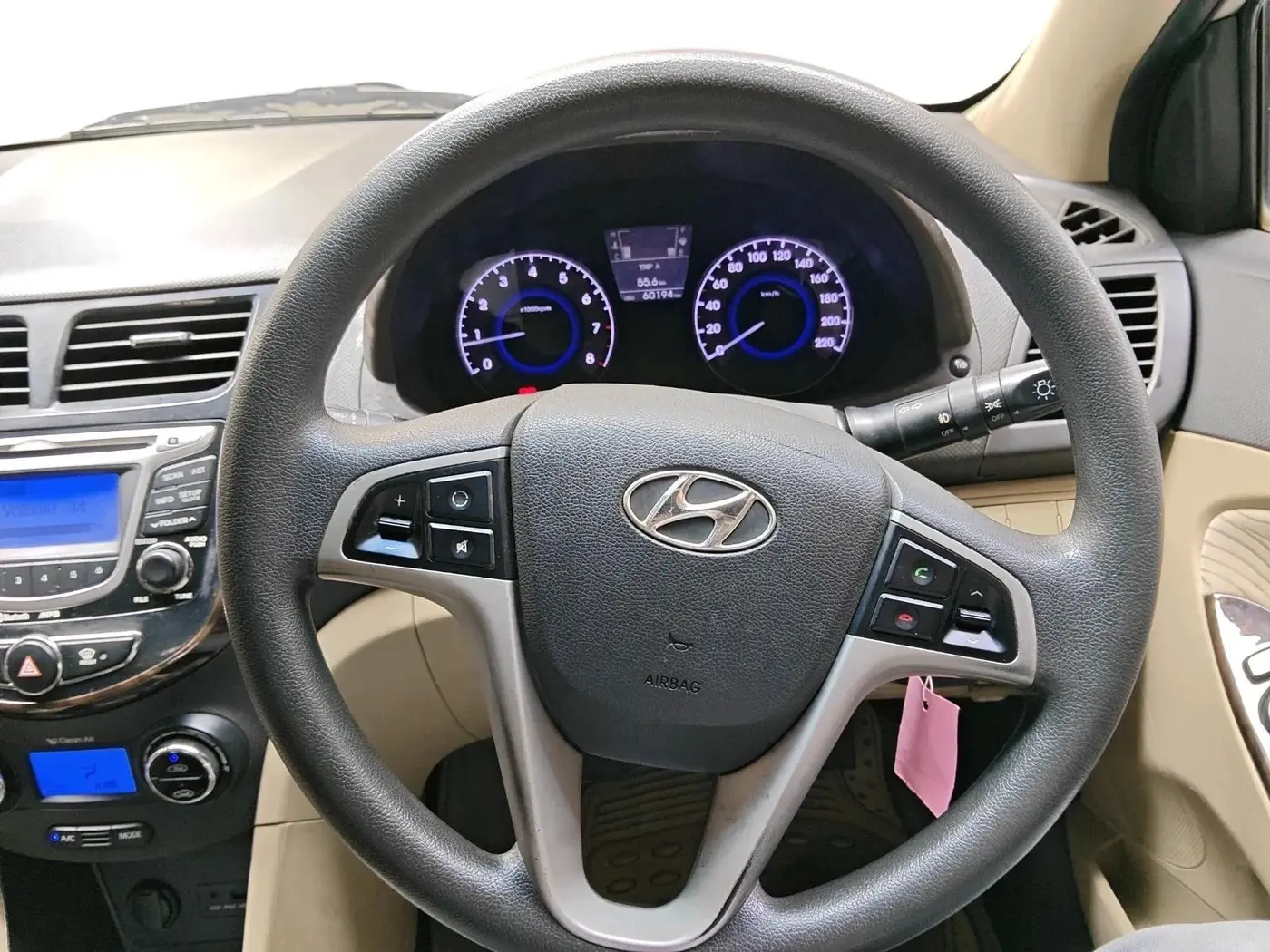 2012 Hyundai Verna FLUIDIC 1.6 VTVT SX, Petrol, Manual, 60,194 km, interior