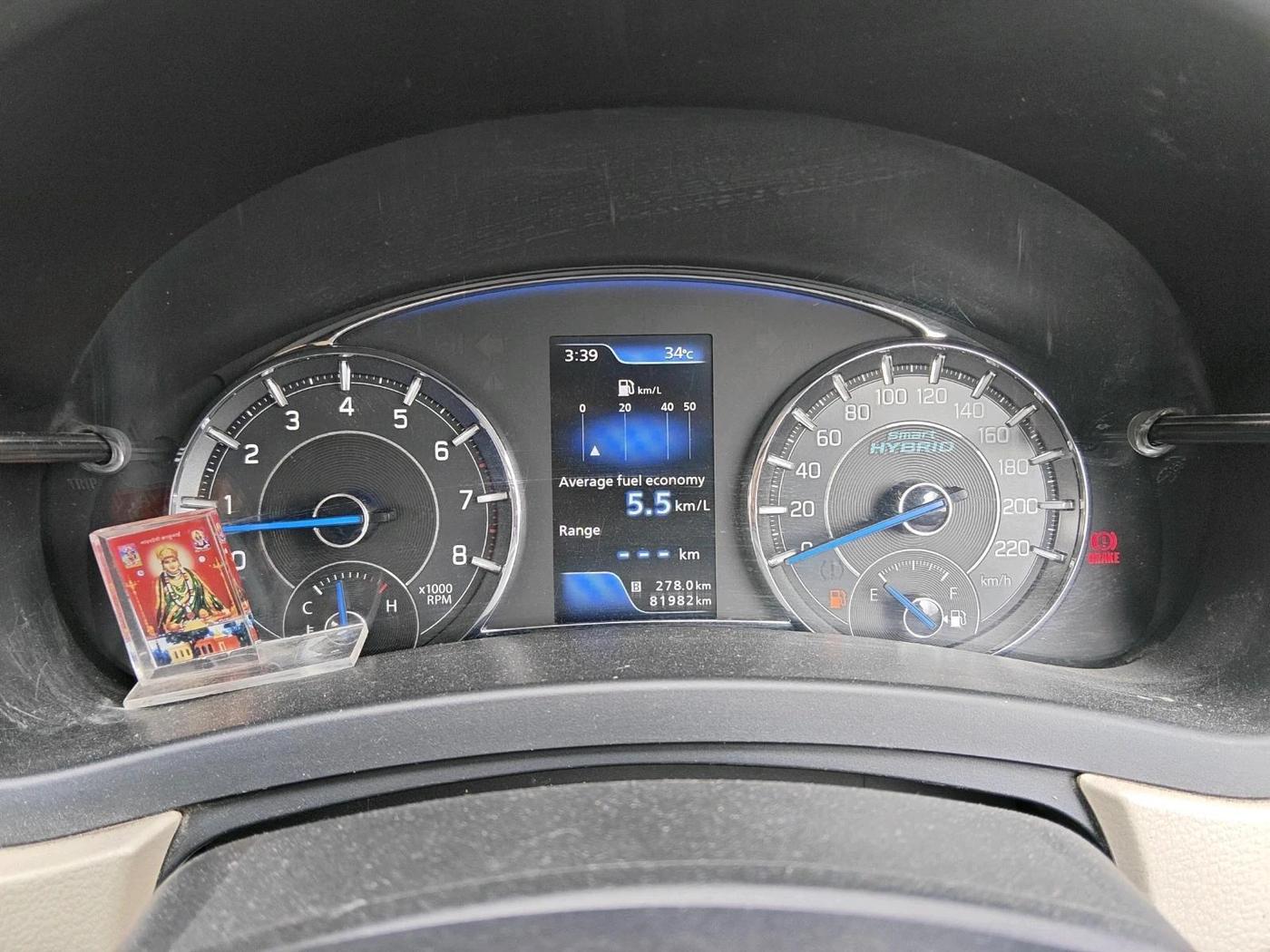 2018 Maruti Ciaz ALPHA 1.5 SHVS PETROL, CNG, Manual, 81,982 km, interior