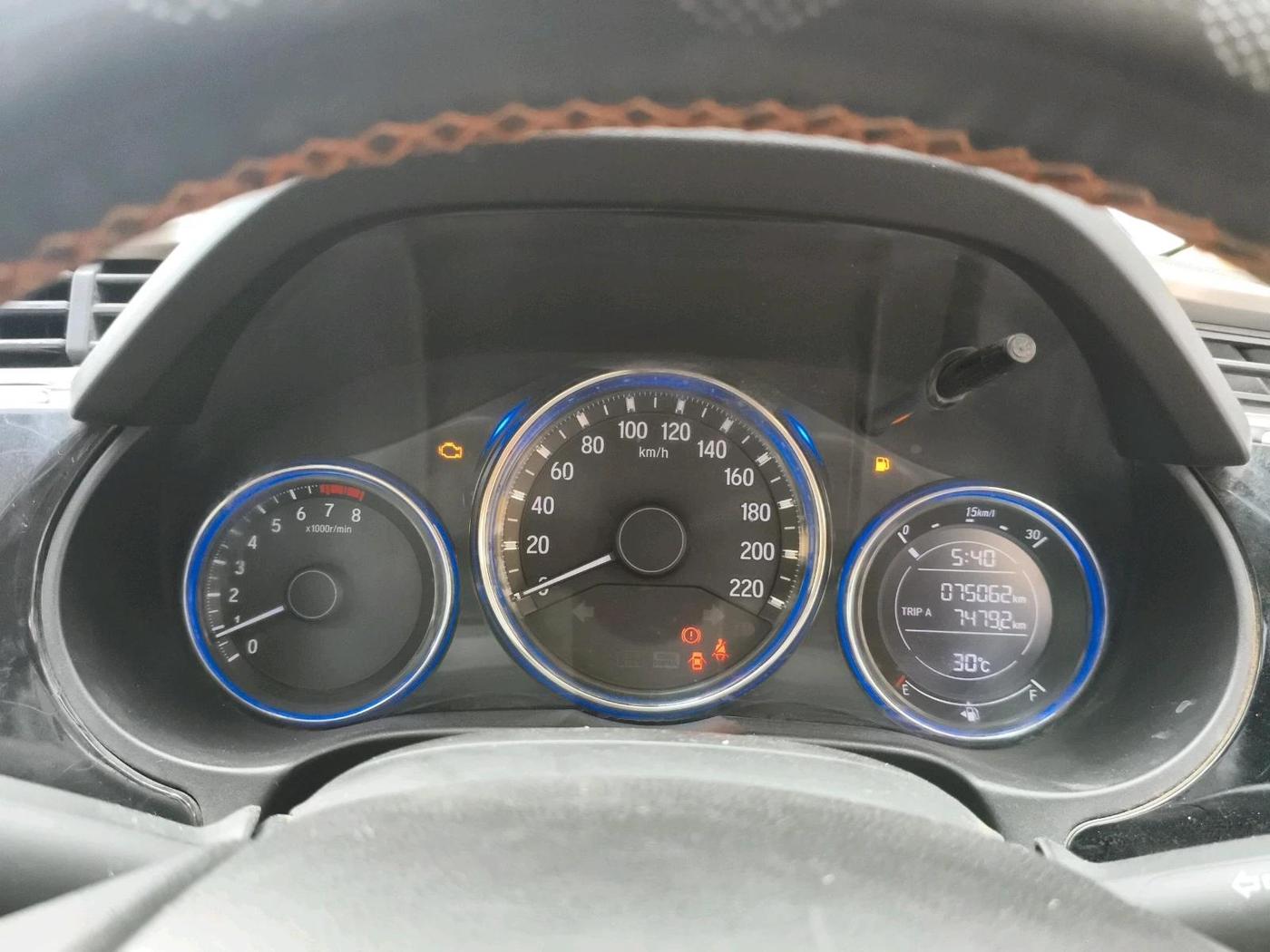 2015 Honda City 1.5L I-VTEC VX, CNG, Manual, 75,062 km, interior