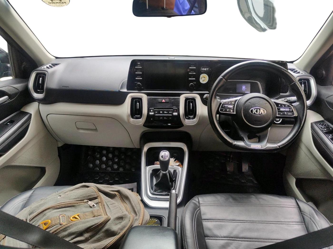 2020 KIA SONET HTX 1.0 IMT, Petrol, Manual, 86,999 km, interior