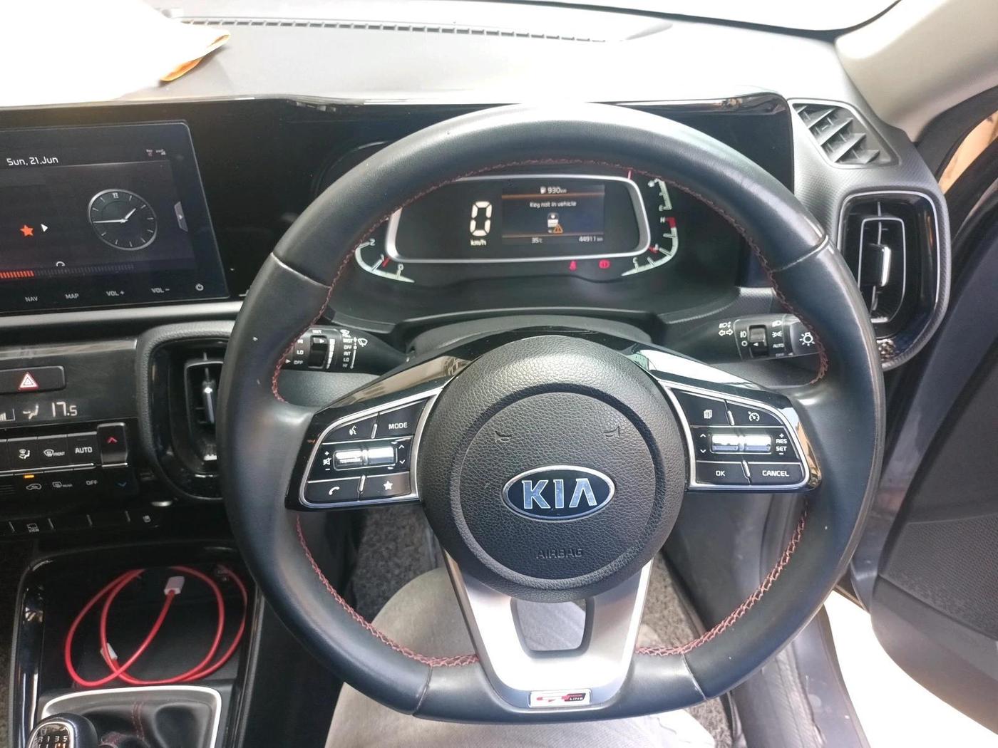 2021 KIA SONET GTX PLUS 1.5, Diesel, Manual, 44,911 km, interior