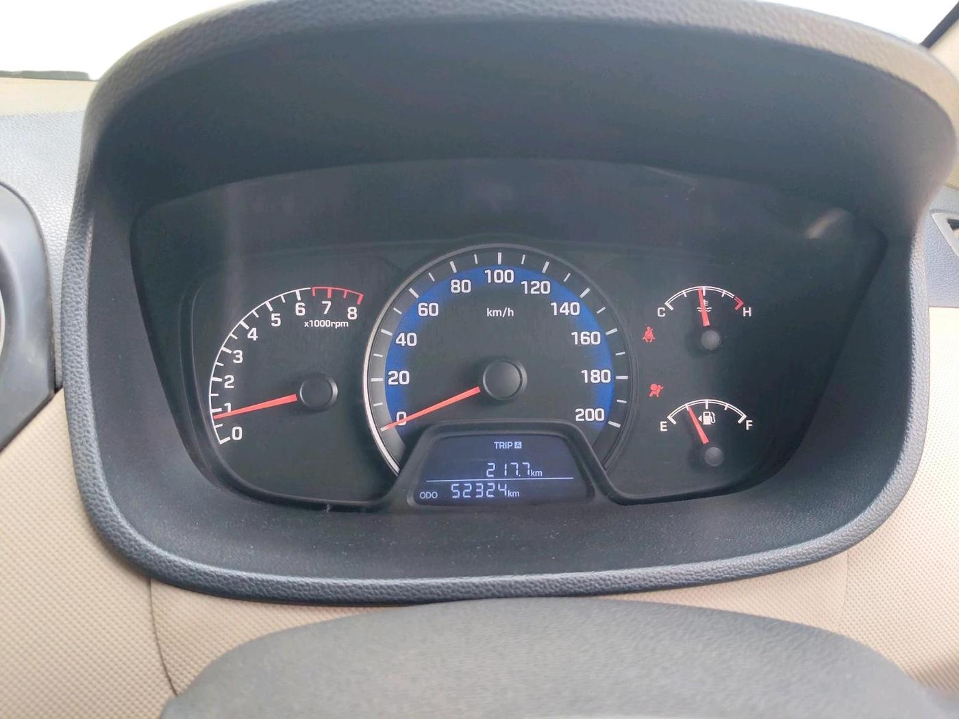 2019 Hyundai XCENT PRIME T  VTVT PLUS  CNG, CNG, Manual, 52,324 km, interior