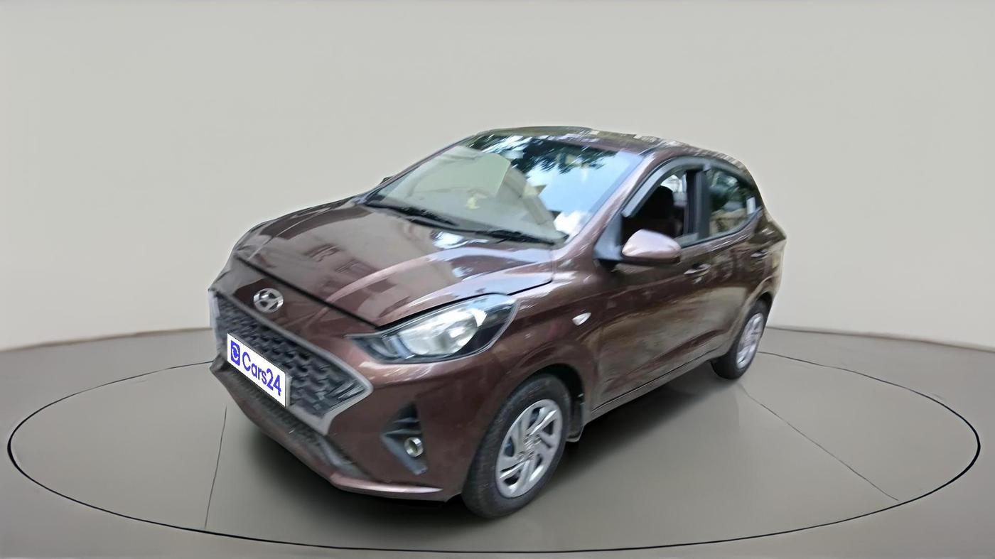 2021 Hyundai AURA S 1.2 CNG, CNG, Manual, 74,727 km, exterior