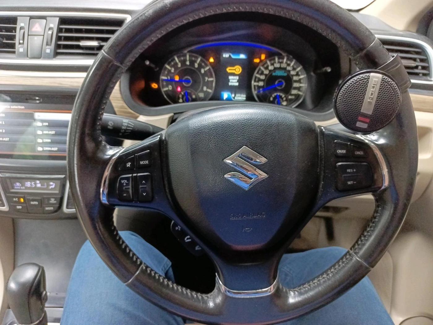 2019 Maruti Ciaz ALPHA  AT 1.5 SHVS PETROL, Petrol, Automatic, 82,086 km, interior