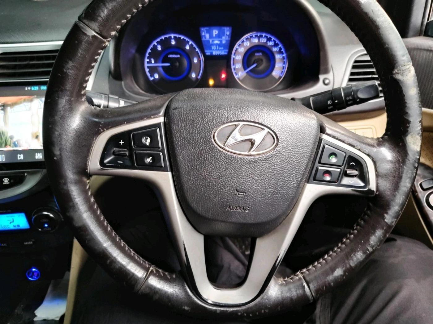 2012 Hyundai Verna FLUIDIC 1.6 CRDI SX OPT AT, Diesel, Automatic, 83,956 km, interior