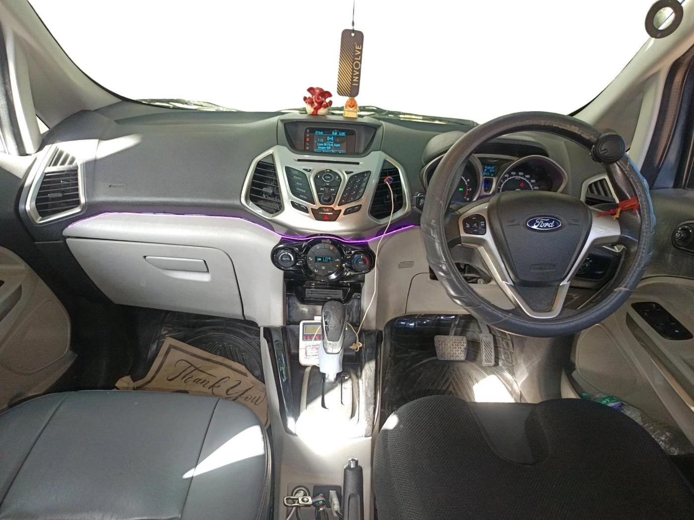2017 Ford Ecosport TITANIUM 1.5L PETROL AT, CNG, Automatic, 65,844 km, interior