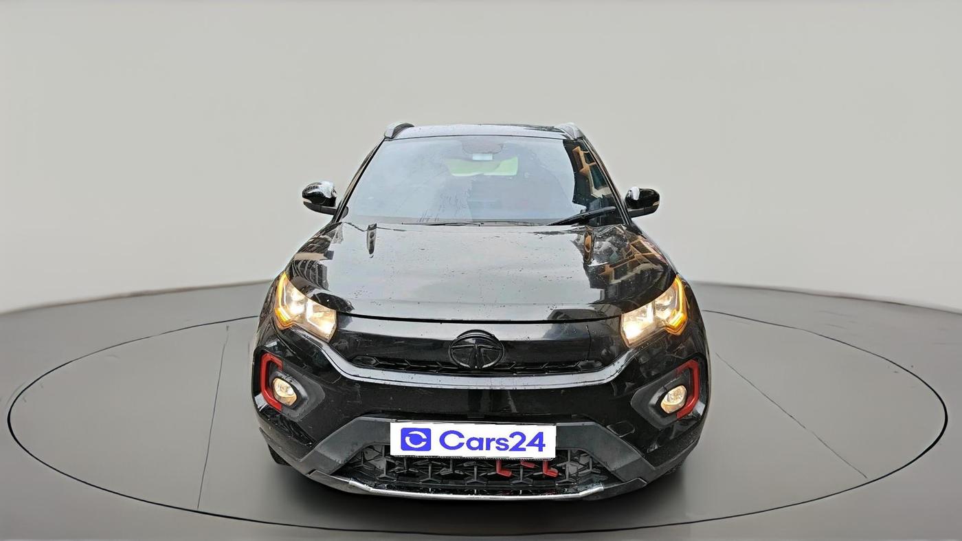 2023 Tata NEXON XZA PLUS LUX SUNROOF RED DARK PETROL, Petrol, Automatic, 74,244 km, exterior
