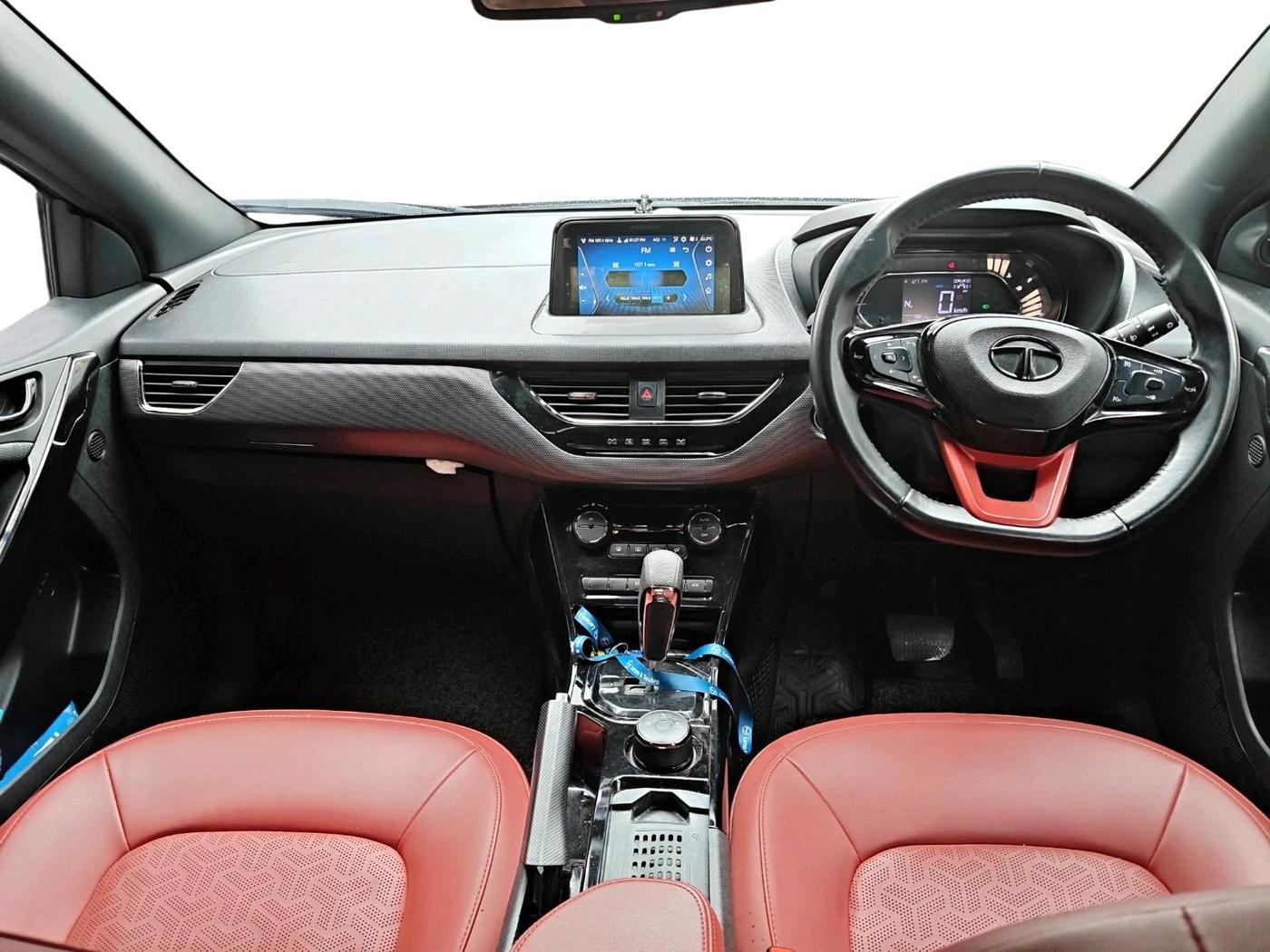 2023 Tata NEXON XZA PLUS LUX SUNROOF RED DARK PETROL, Petrol, Automatic, 74,244 km, interior