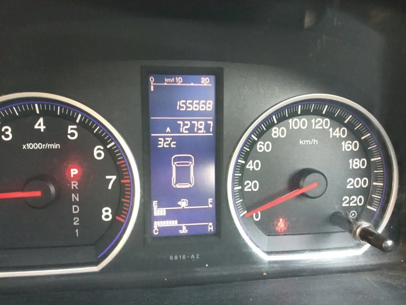 2010 Honda CRV 2.4L 2WD AT, Petrol, Automatic, 1,55,668 km, interior