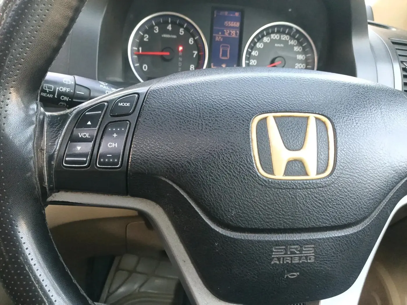 2010 Honda CRV 2.4L 2WD AT, Petrol, Automatic, 1,55,668 km, interior
