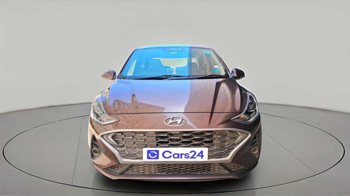 2020 Hyundai AURA SX PLUS 1.2 AMT, CNG, Automatic, 40,180 km, exterior
