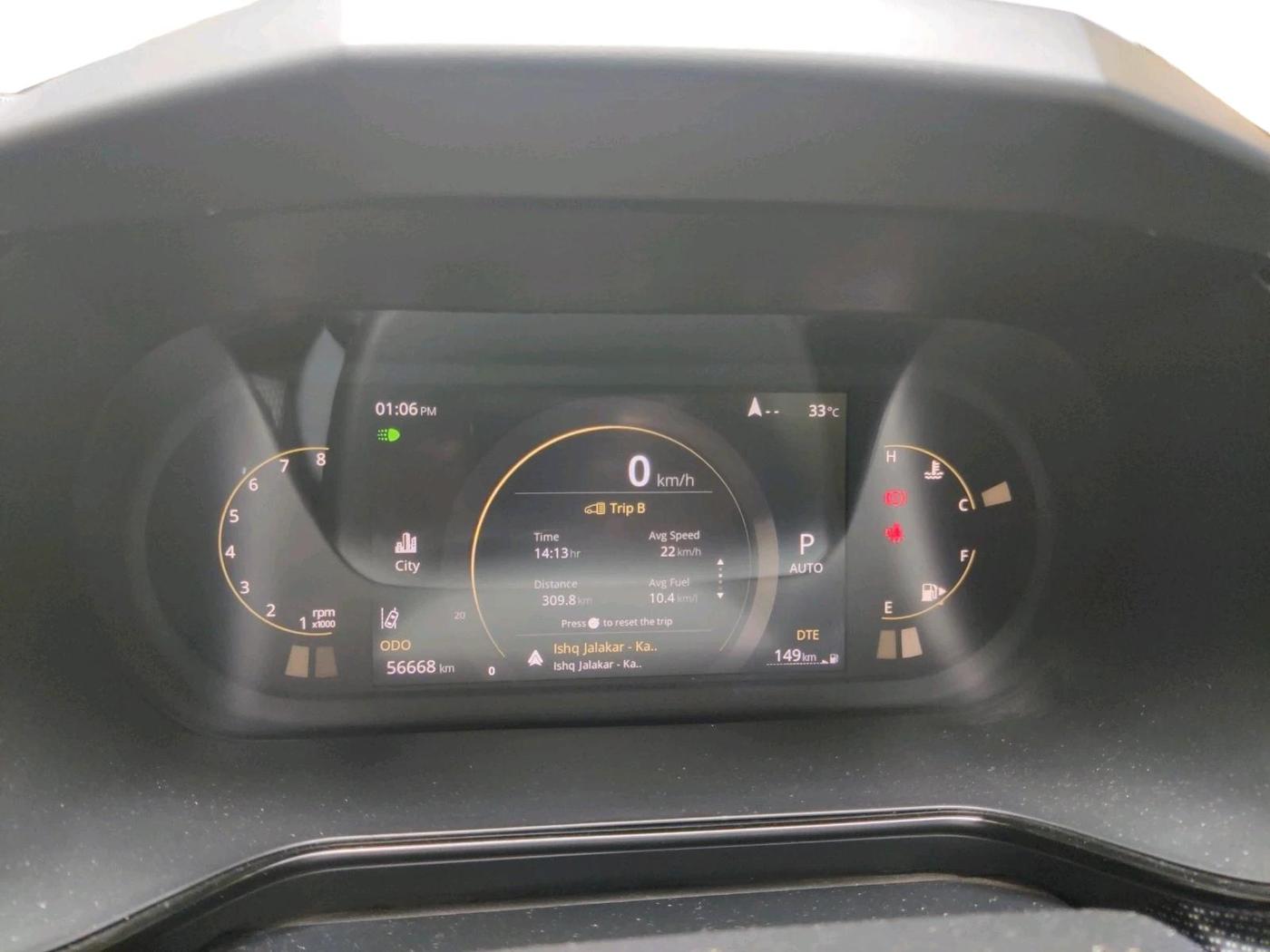 2023 Tata Harrier XZA + O 2.0L RED DARK EDITION 5 STR, Diesel, Automatic, 56,668 km, interior