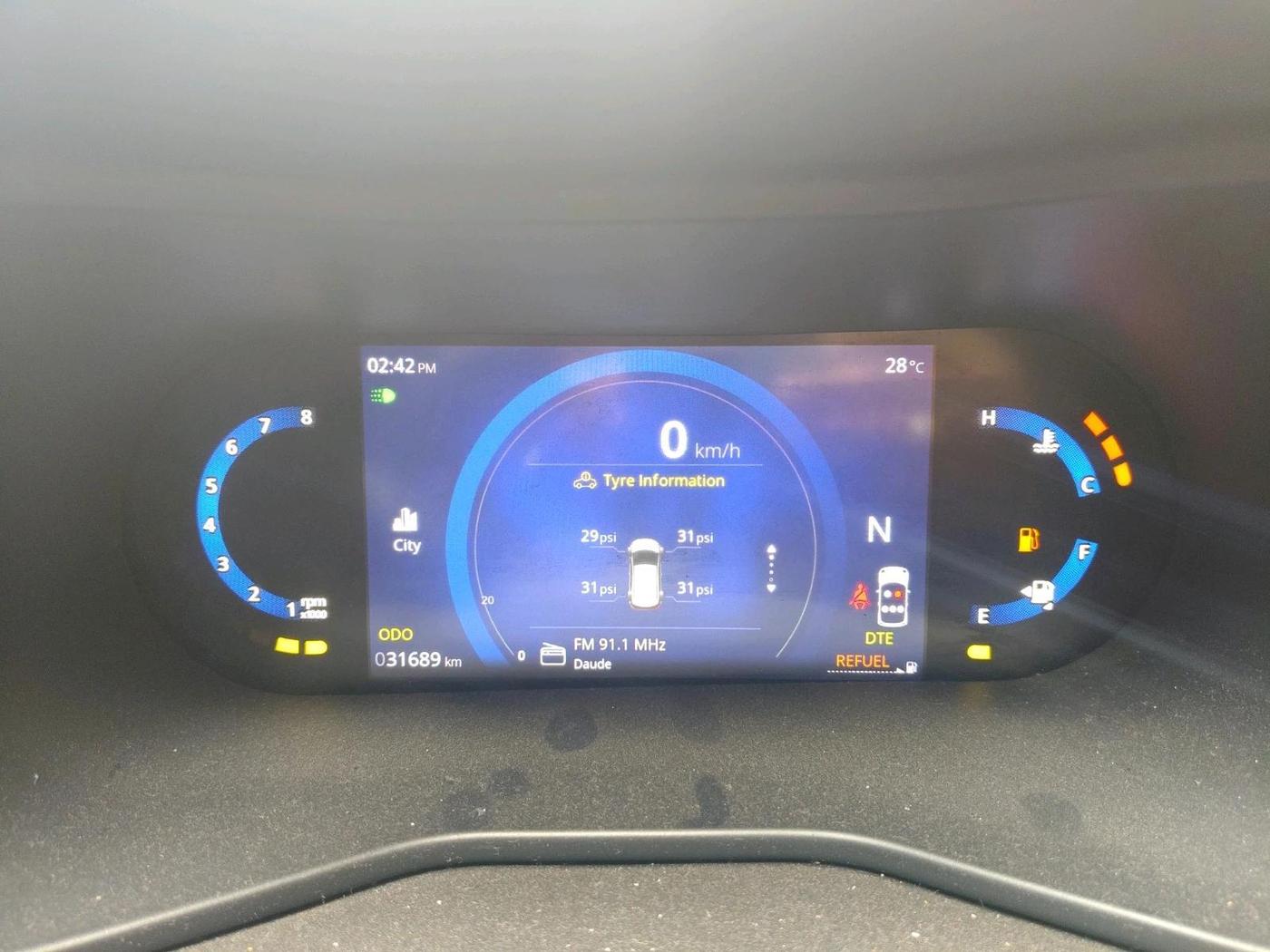 2023 Tata NEXON CREATIVE+ SUNROOF AMT 1.2 PETROL, Petrol, Automatic, 31,689 km, interior