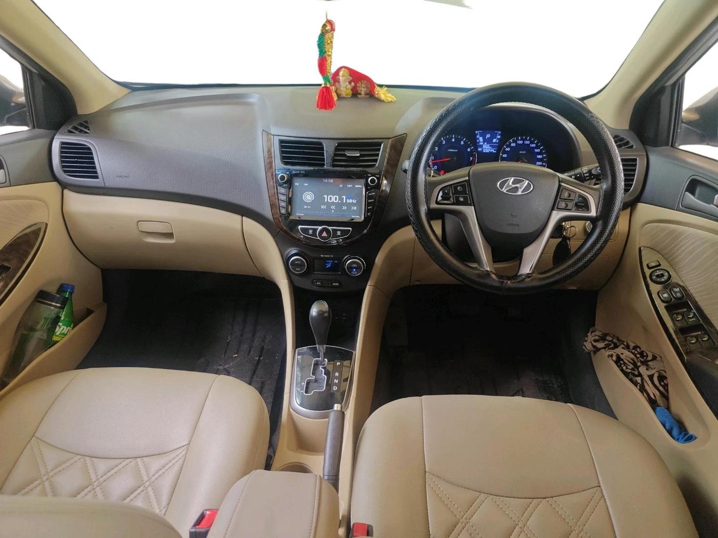 2016 Hyundai Verna 1.6 VTVT SX AT, CNG, Automatic, 69,244 km, interior