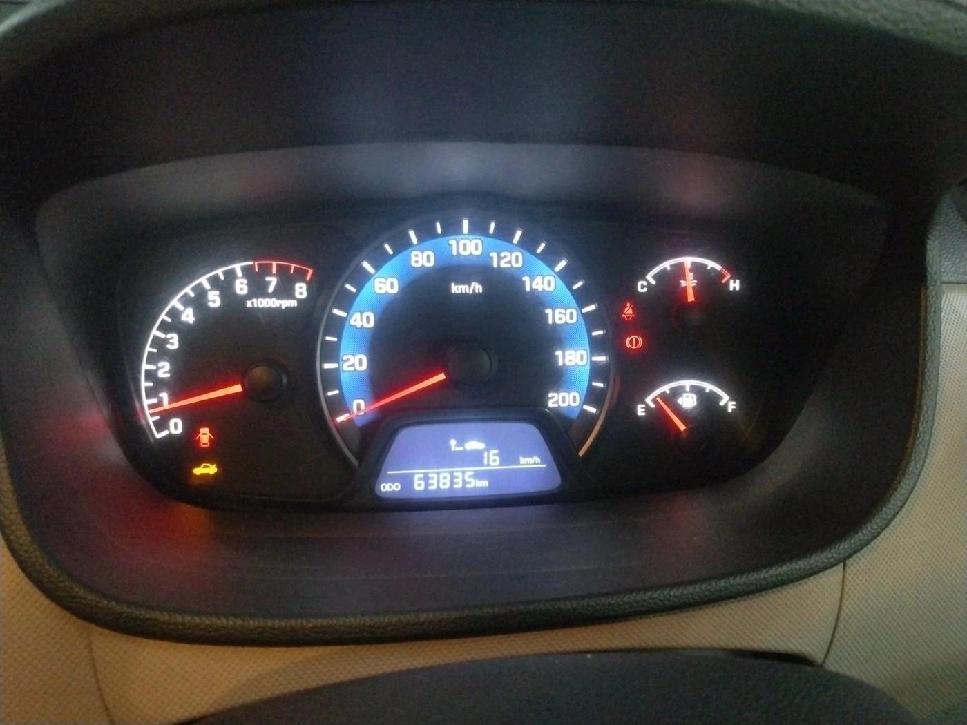 2014 Hyundai Xcent BASE 1.2, Petrol, Manual, 63,835 km, interior
