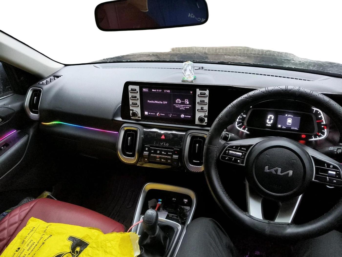 2023 KIA SONET HTK PLUS 1.0 IMT, Petrol, Manual, 17,779 km, interior