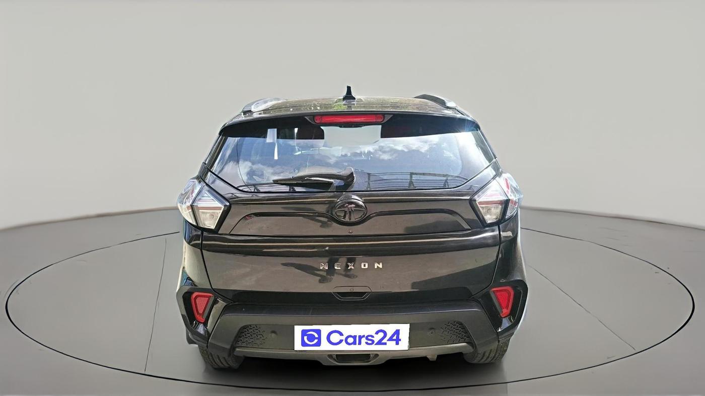 2023 Tata NEXON XZA PLUS LUX SUNROOF RED DARK PETROL, Petrol, Automatic, 28,075 km, exterior