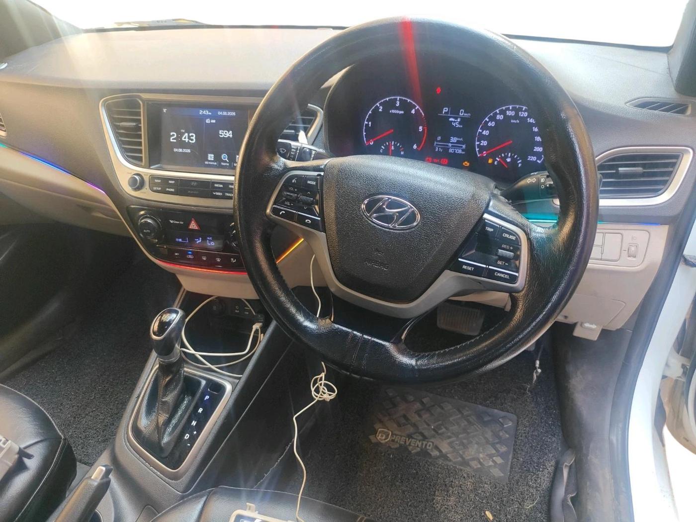 2018 Hyundai Verna 1.6 CRDI SX + AT, Diesel, Automatic, 81,538 km, interior
