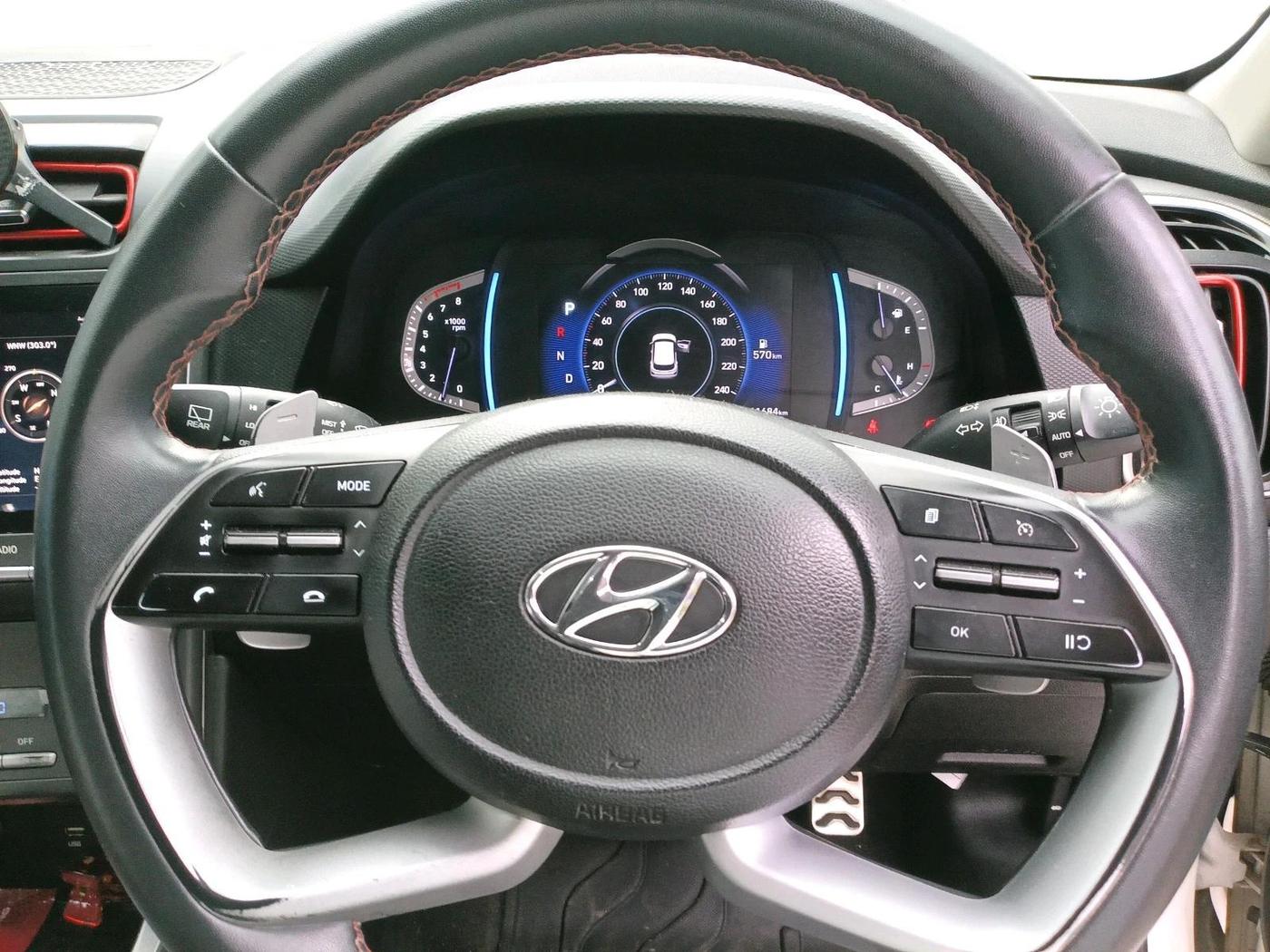 2020 Hyundai Creta SX (O) 1.4 TURBO DCT, Petrol, Automatic, 61,684 km, interior