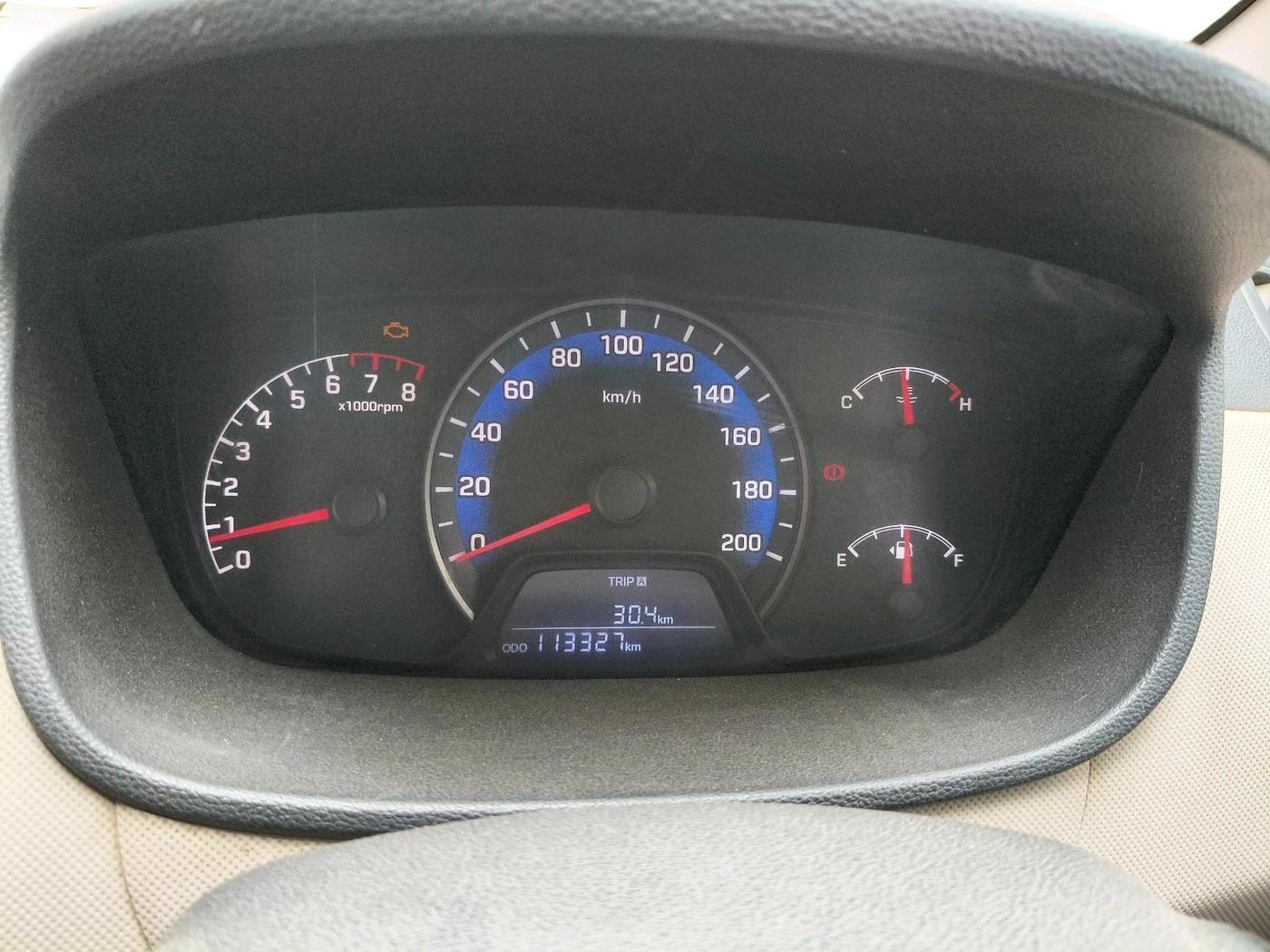 2014 Hyundai Xcent S 1.2, CNG, Manual, 1,13,327 km, interior