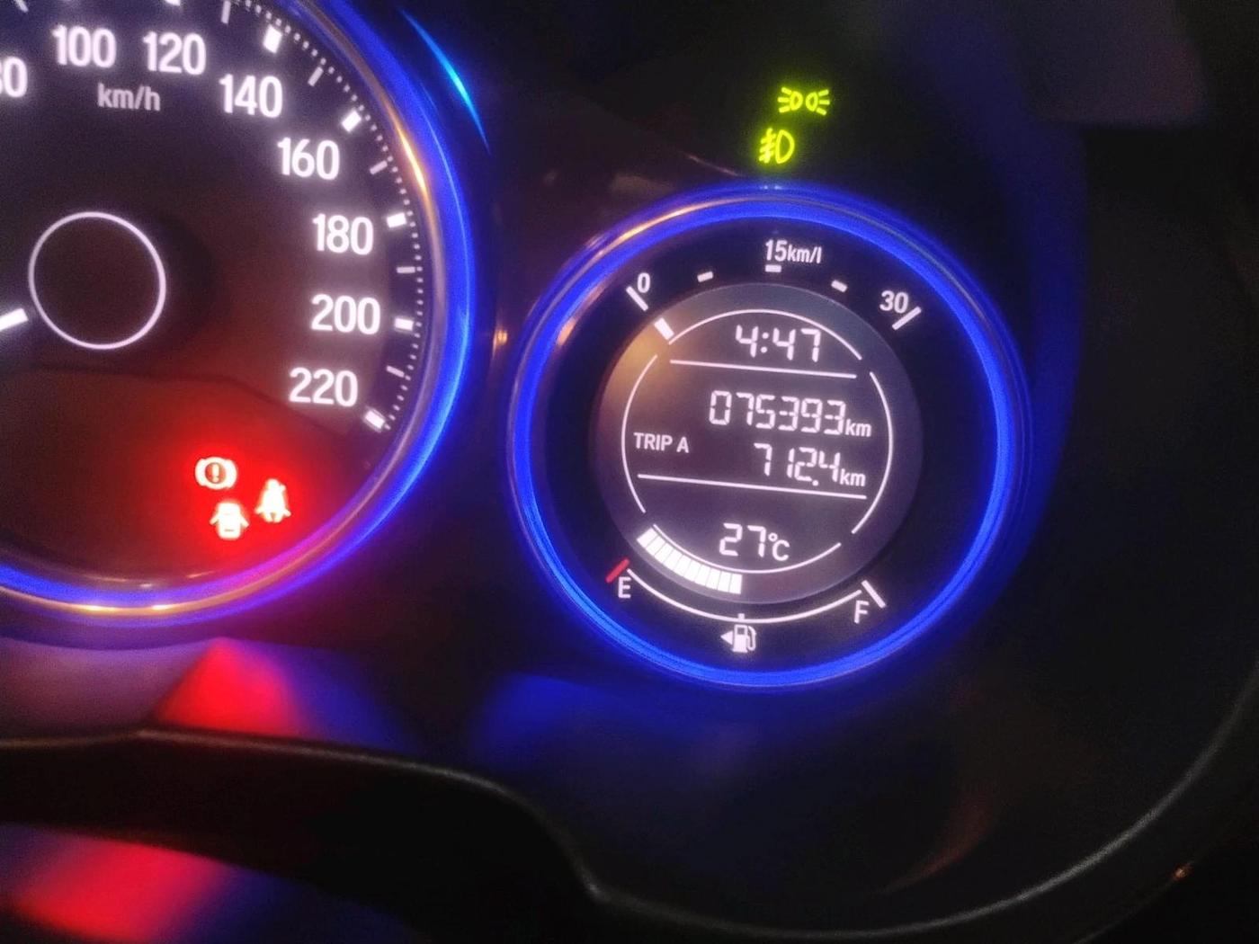 2016 Honda City 1.5L I-VTEC VX CVT, Petrol, Automatic, 75,393 km, interior