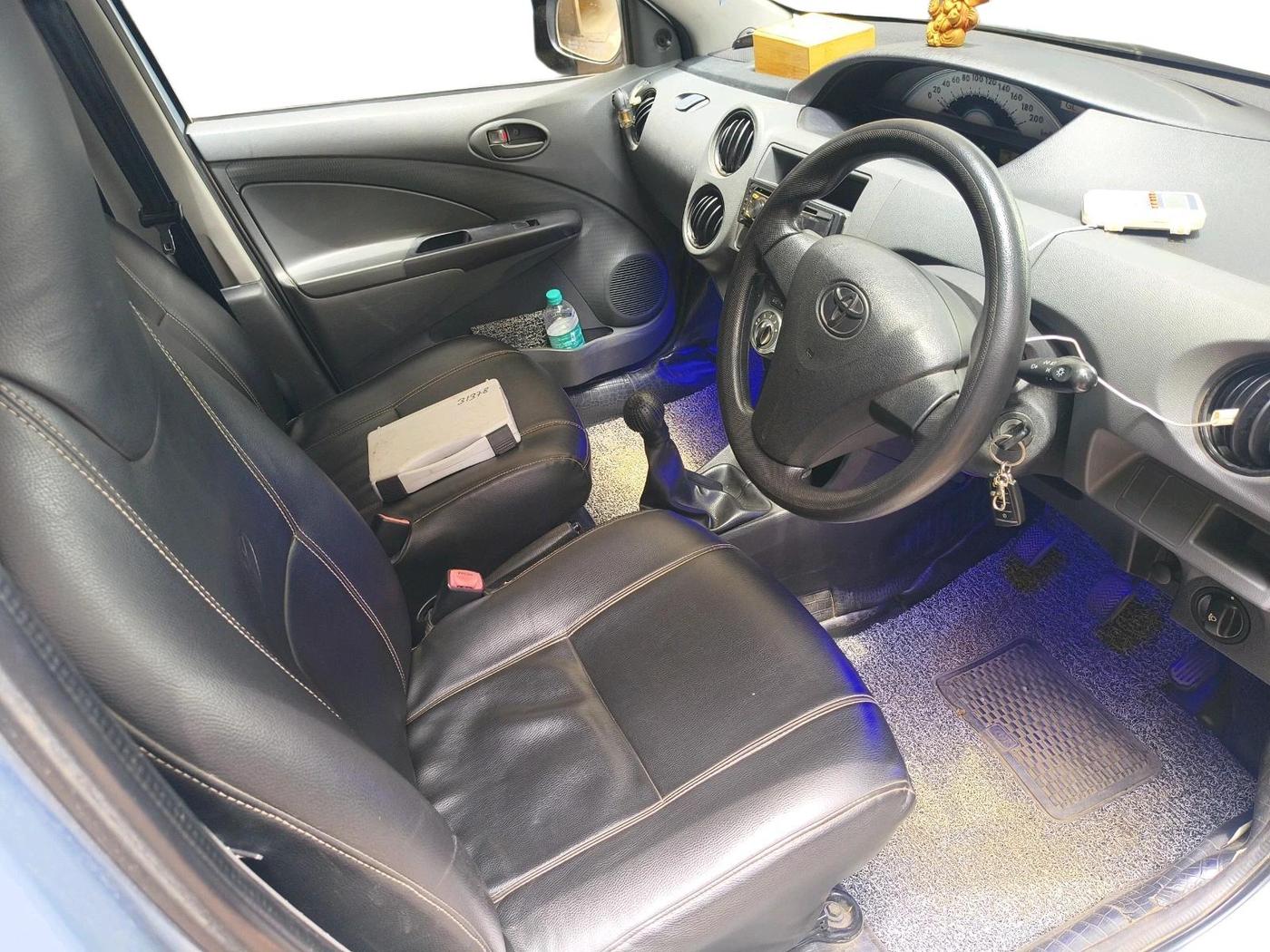 2012 Toyota Etios G, Petrol, Manual, 52,402 km, interior