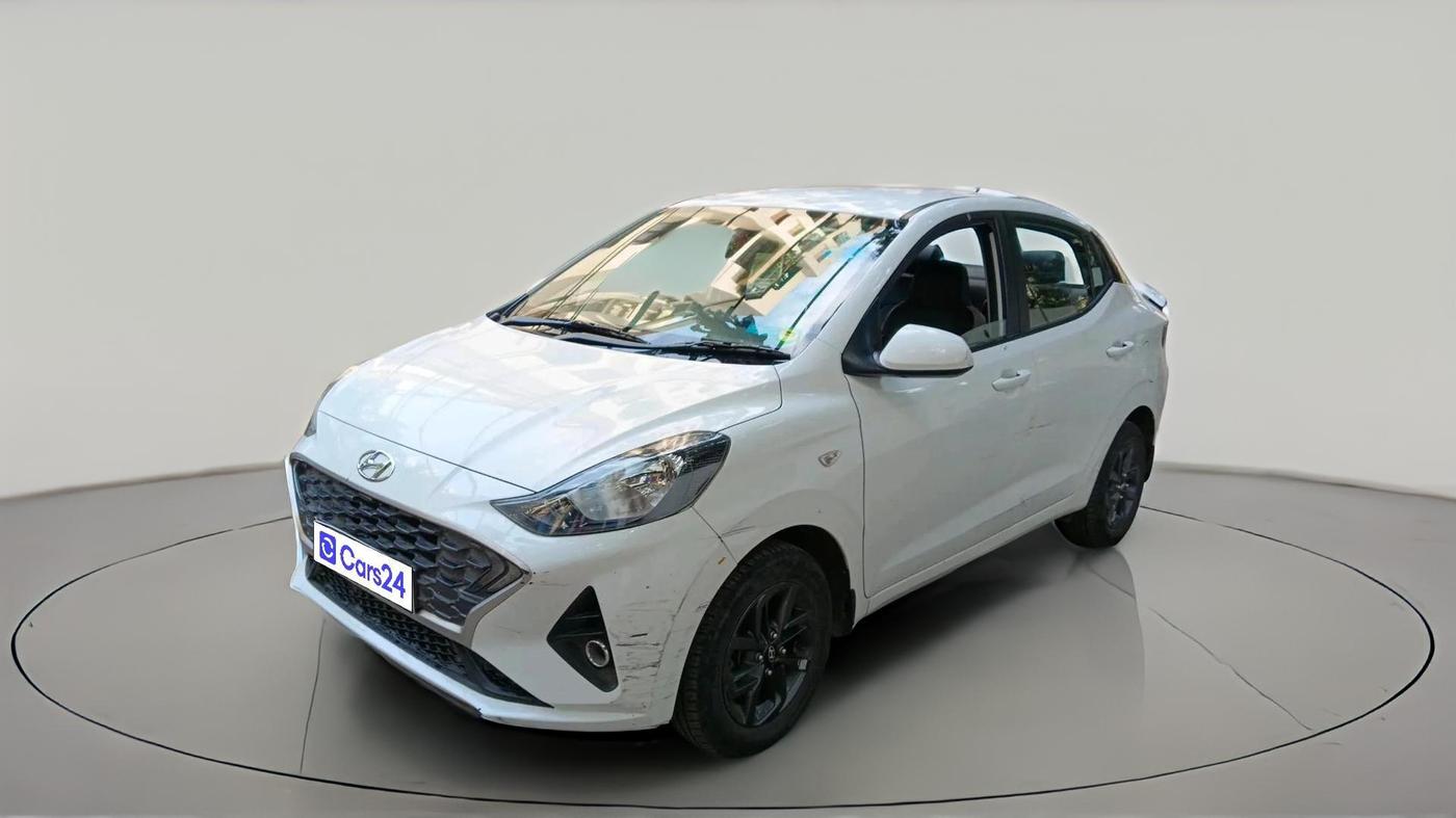 2022 Hyundai AURA S 1.2 CNG, CNG, Manual, 55,710 km, exterior