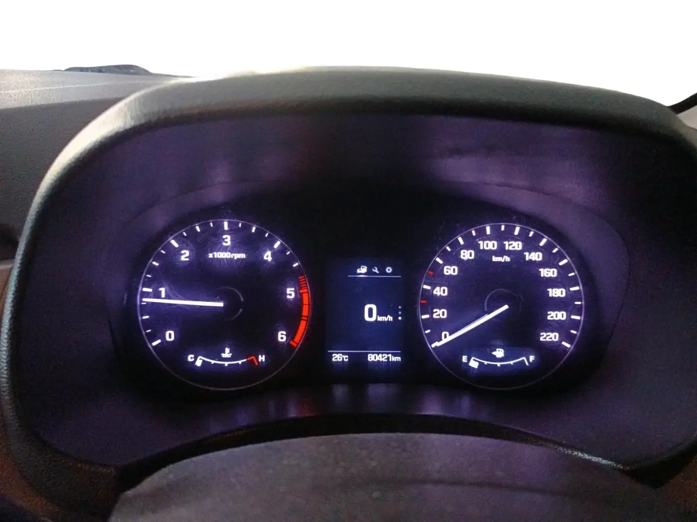 2017 Hyundai Creta SX (O) 1.6 DIESEL, Diesel, Manual, 81,000 km, interior