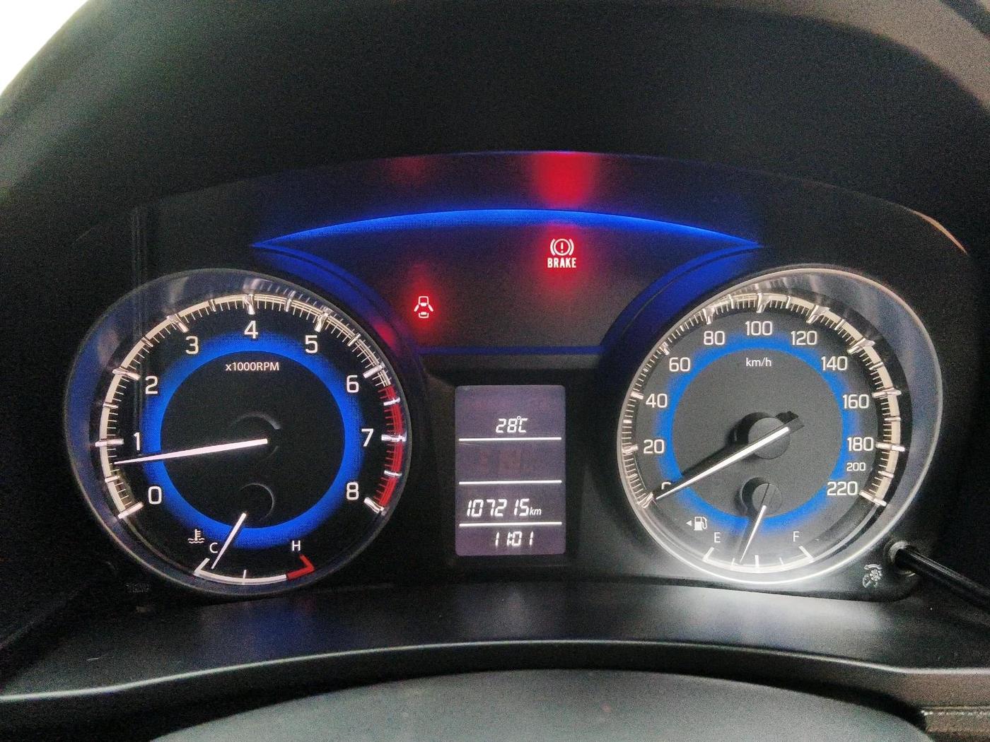 2016 Maruti Baleno DELTA PETROL 1.2, CNG, Manual, 1,07,215 km, interior