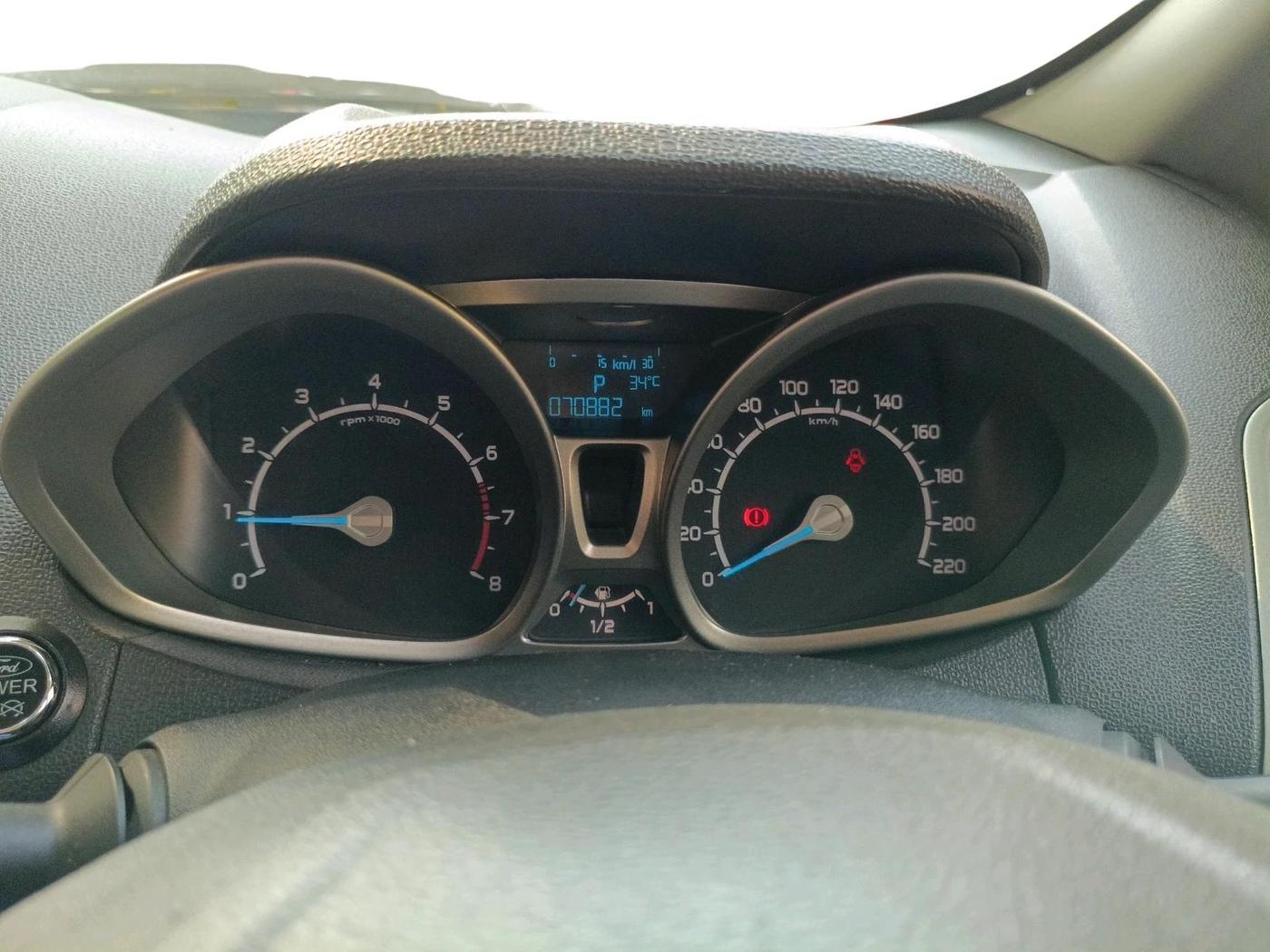 2017 Ford Ecosport TITANIUM 1.5L PETROL AT, Petrol, Automatic, 70,882 km, interior