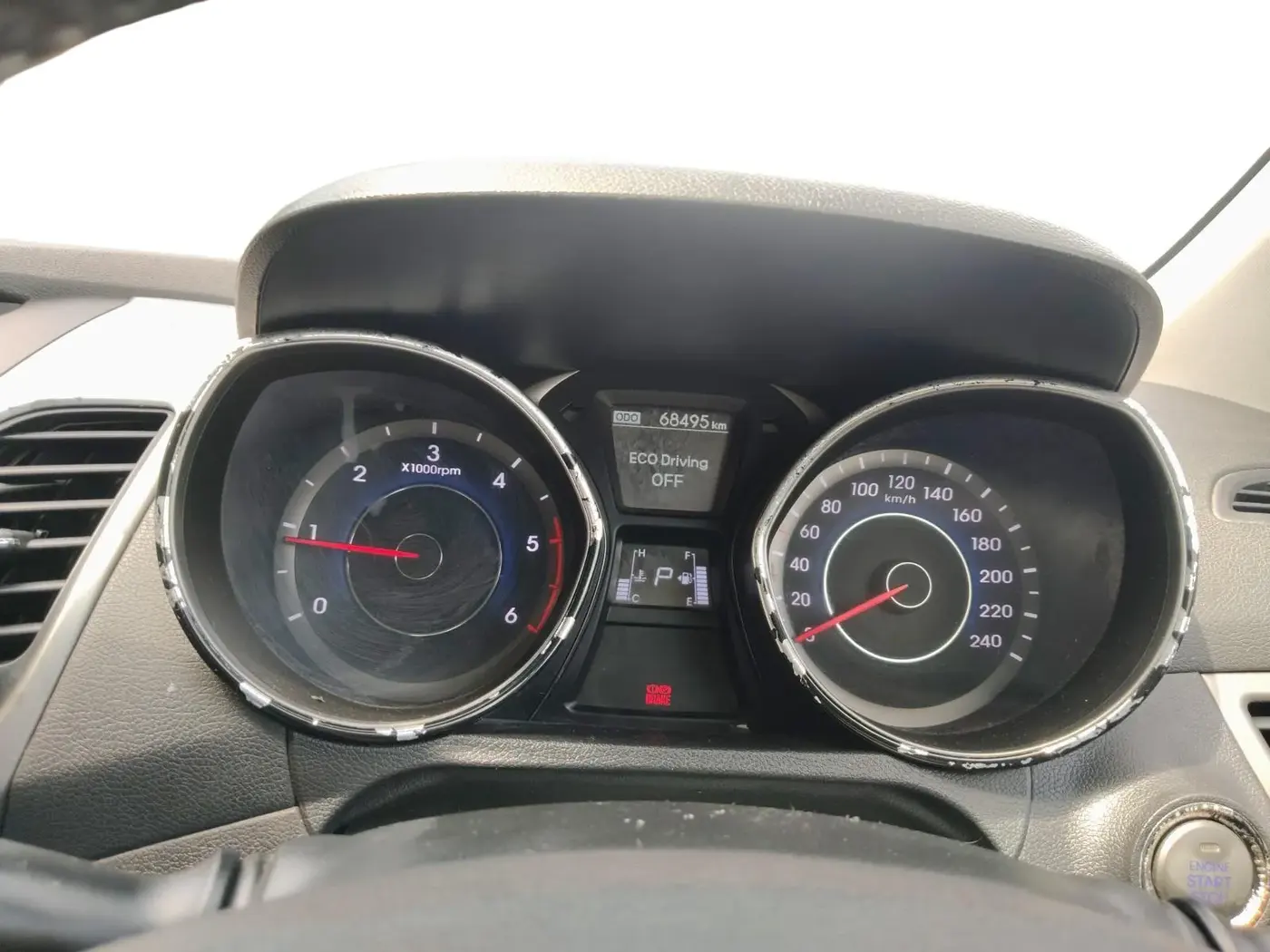 2015 Hyundai New Elantra 1.6 SX (O) AT CRDI, Diesel, Automatic, 69,000 km, interior
