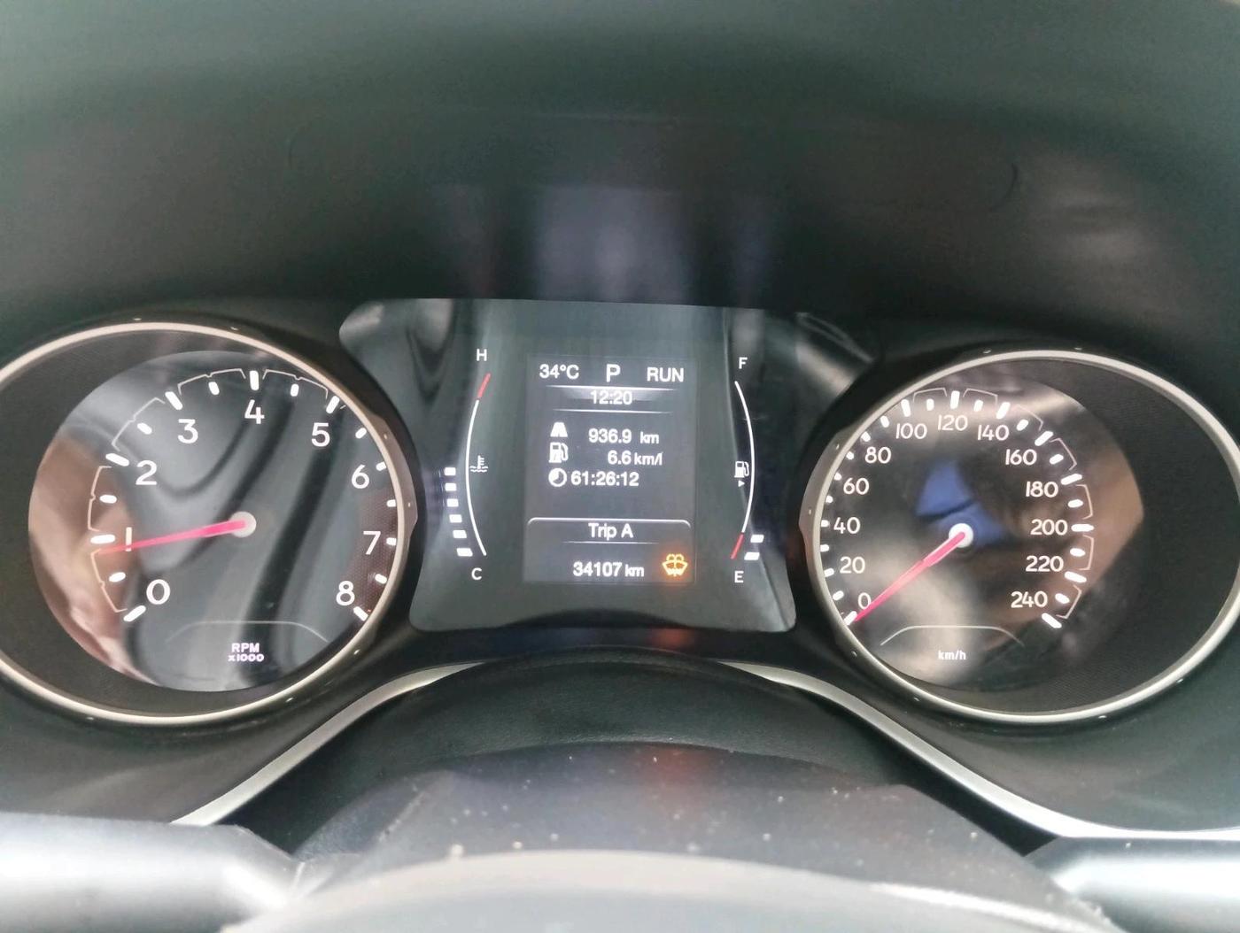 2018 Jeep Compass LIMITED (O) 1.4 PETROL AT, Petrol, Automatic, 34,107 km, interior