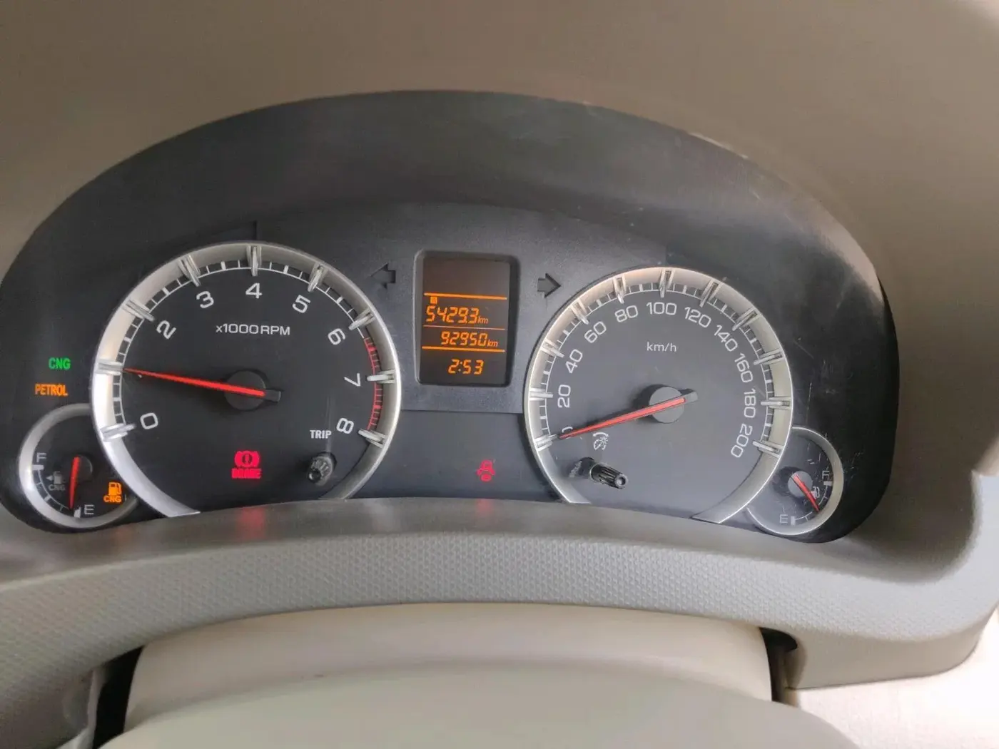 2016 Maruti Ertiga VXI CNG, CNG, Manual, 92,950 km, interior