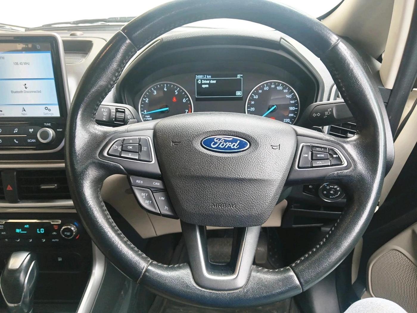 2020 Ford Ecosport TITANIUM + 1.5L PETROL AT, Petrol, Automatic, 34,881 km, interior