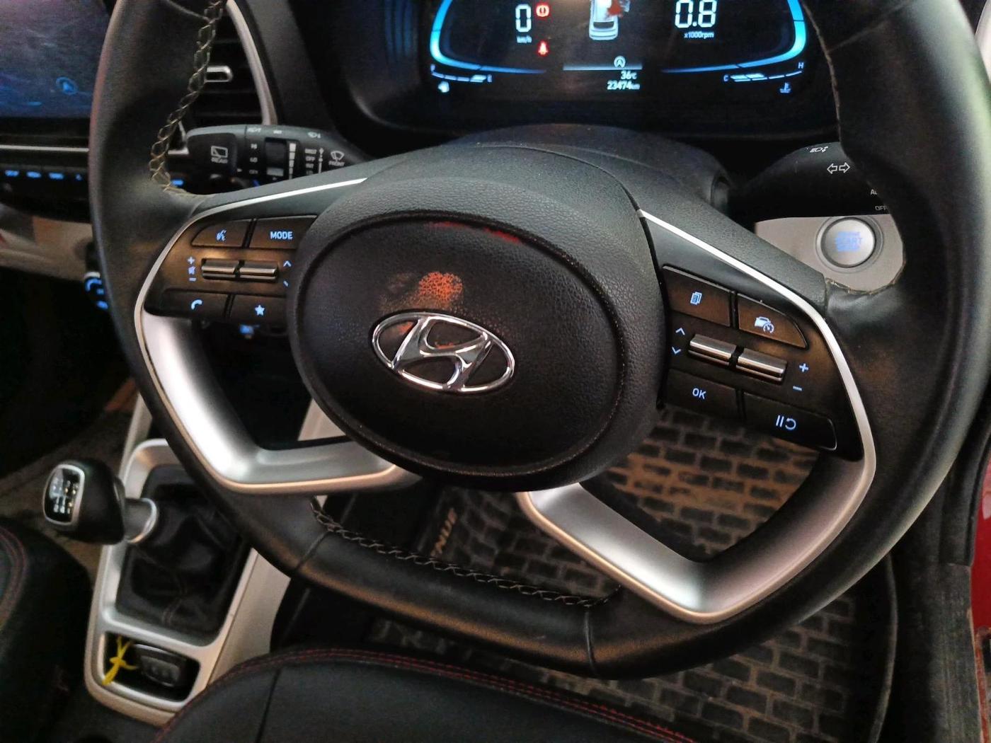 2023 Hyundai VENUE SX 1.0 (O) TURBO IMT, Petrol, Manual, 23,474 km, interior