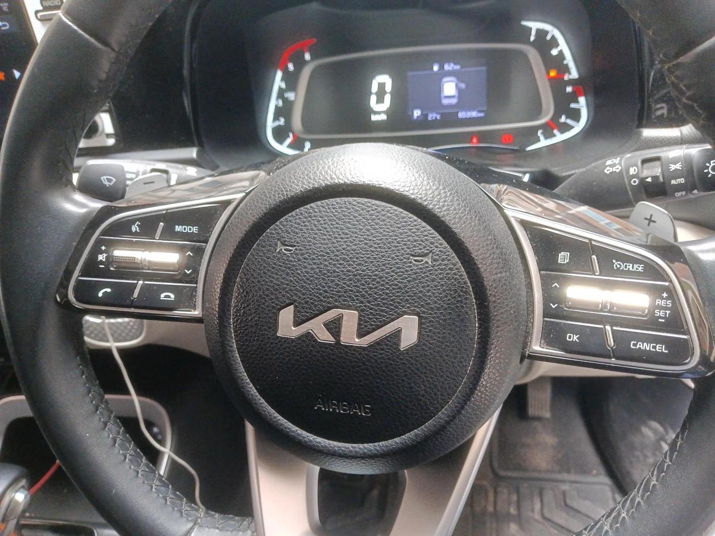 2022 KIA SONET HTX 1.5 AT, Diesel, Automatic, 65,396 km, interior