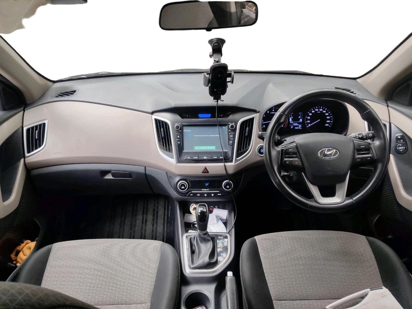 2017 Hyundai Creta SX PLUS AT 1.6 PETROL, Petrol, Automatic, 52,315 km, interior