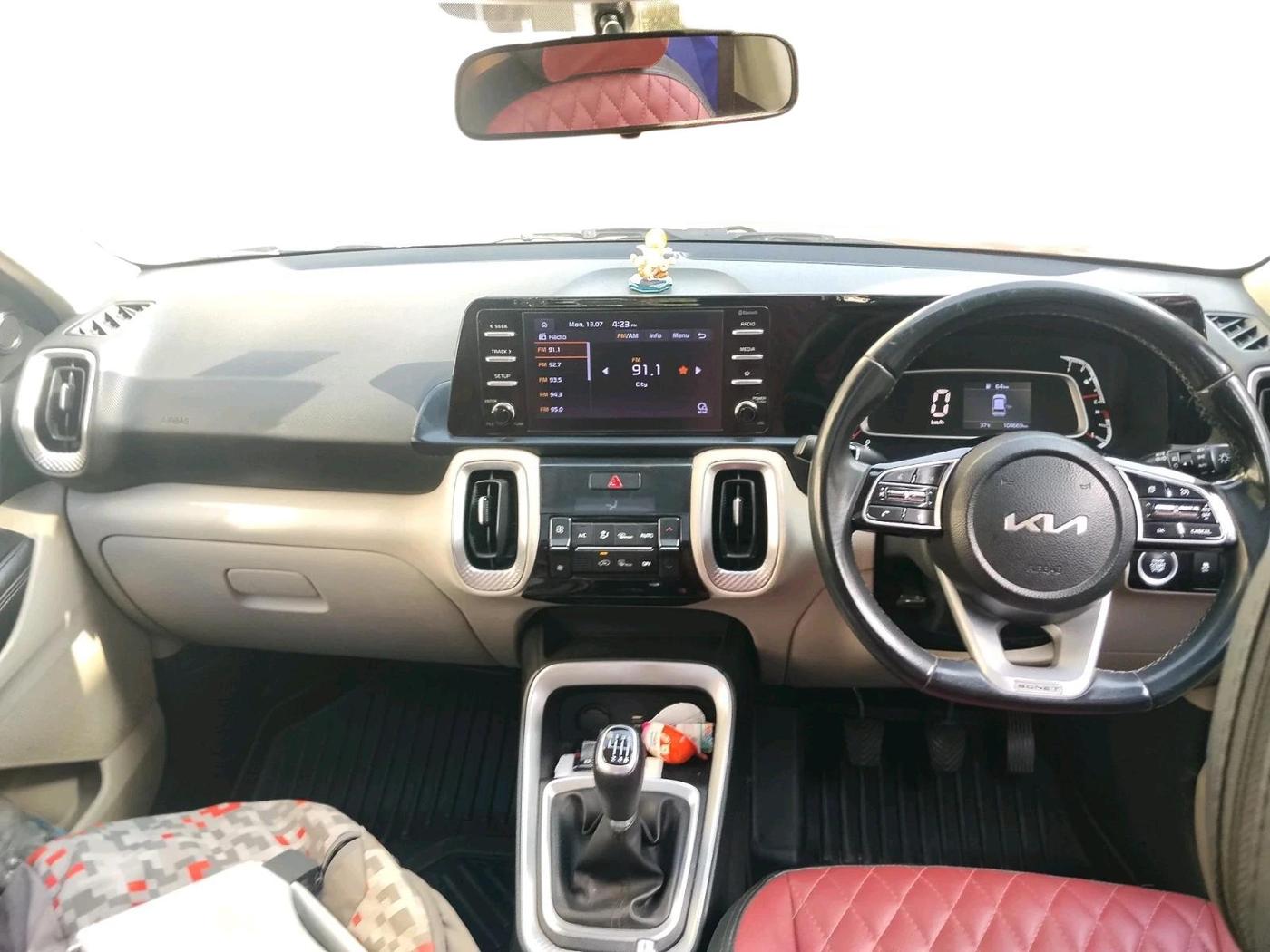 2021 KIA SONET HTX 1.5, Diesel, Manual, 1,04,669 km, interior