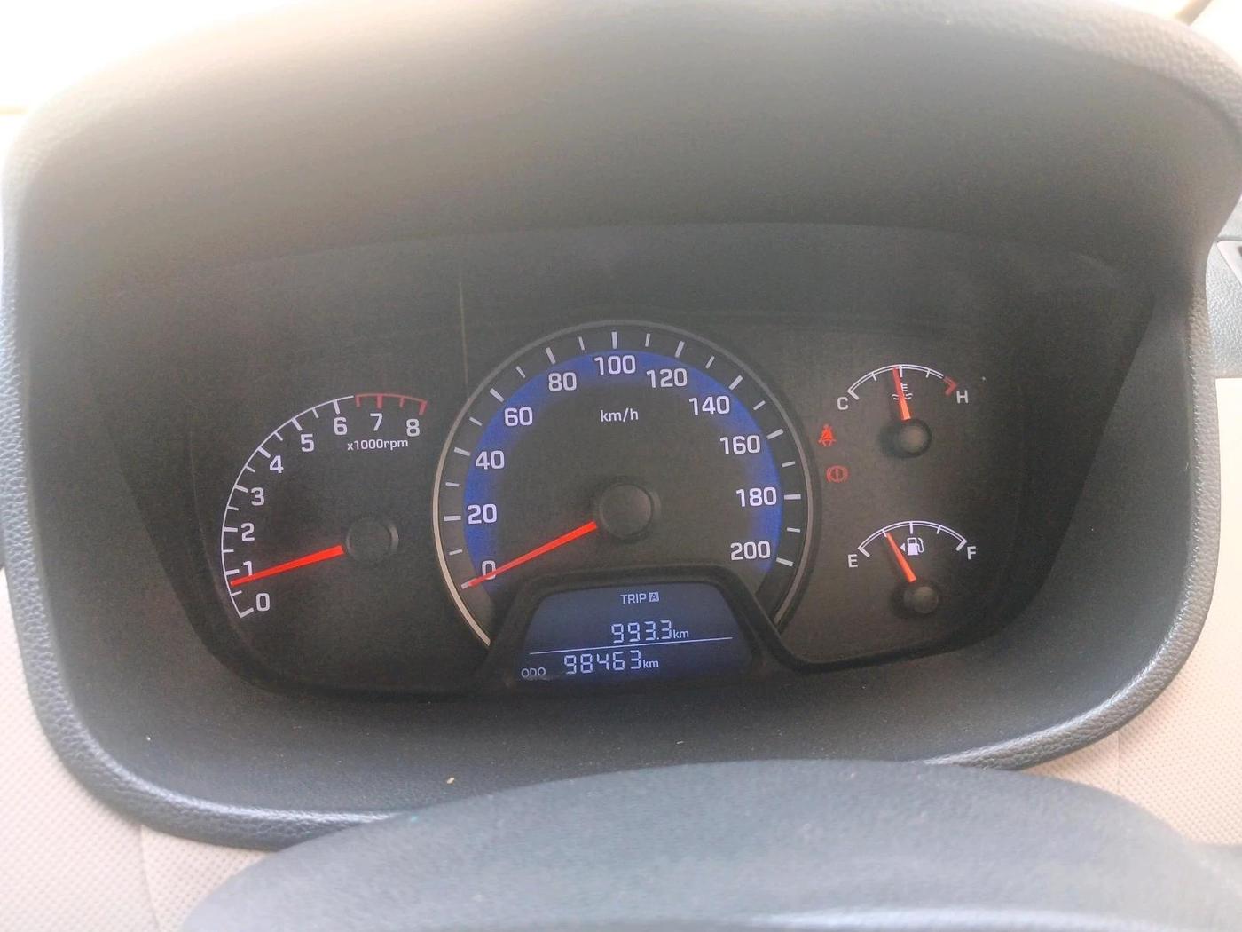 2016 Hyundai Xcent S 1.2, CNG, Manual, 98,463 km, interior