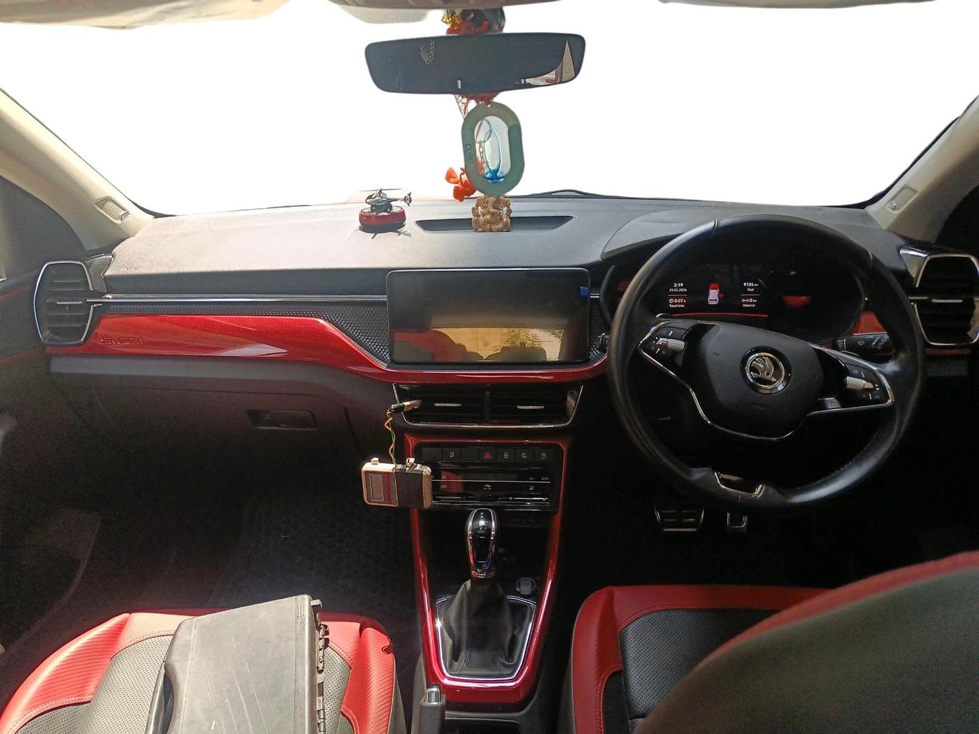 2022 Skoda KUSHAQ MONTE CARLO 1.0L TSI AT, Petrol, Automatic, 9,104 km, interior