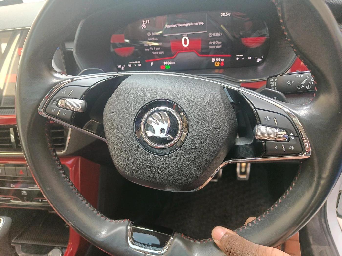 2022 Skoda KUSHAQ MONTE CARLO 1.0L TSI AT, Petrol, Automatic, 9,104 km, interior
