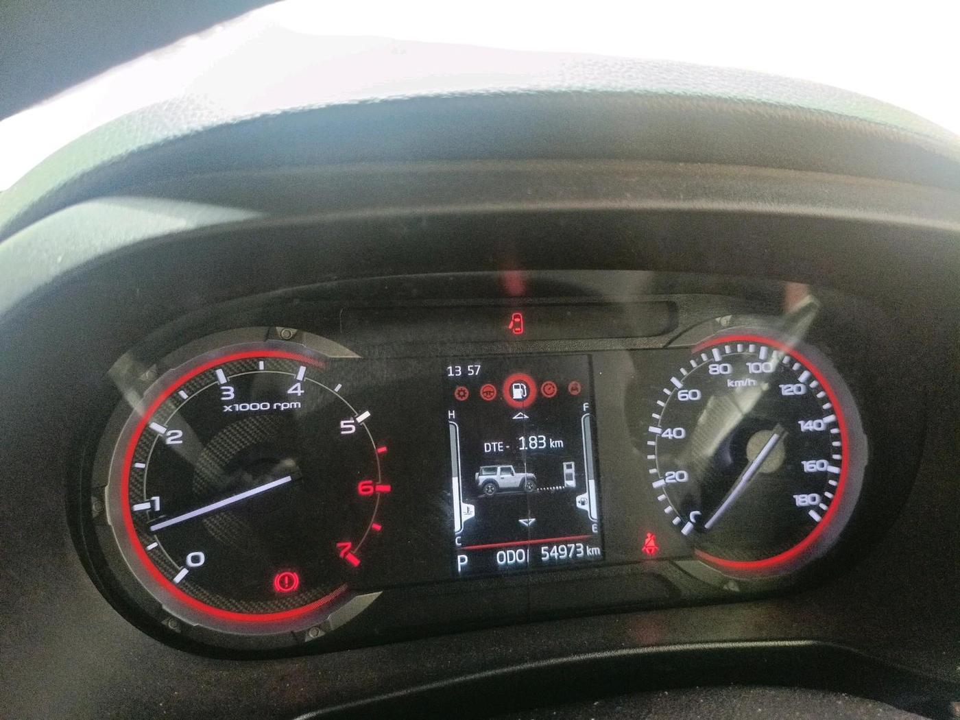 2021 Mahindra Thar LX  P 4WD AT CONVERTIBLE, Petrol, Automatic, 54,973 km, interior
