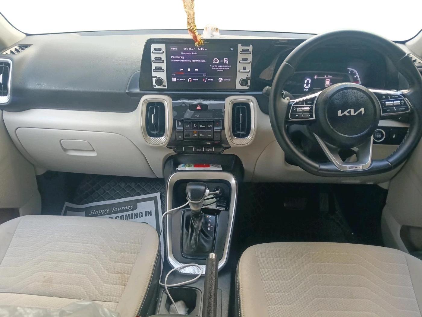 2022 KIA SONET HTX 1.0 DCT, Petrol, Automatic, 10,357 km, interior