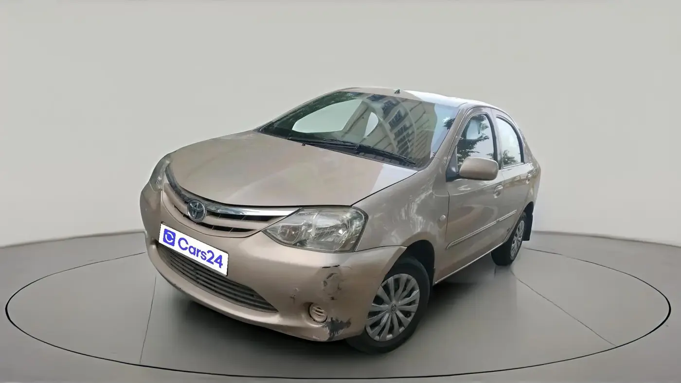 2011 Toyota Etios G, Petrol, Manual, 80,216 km, exterior